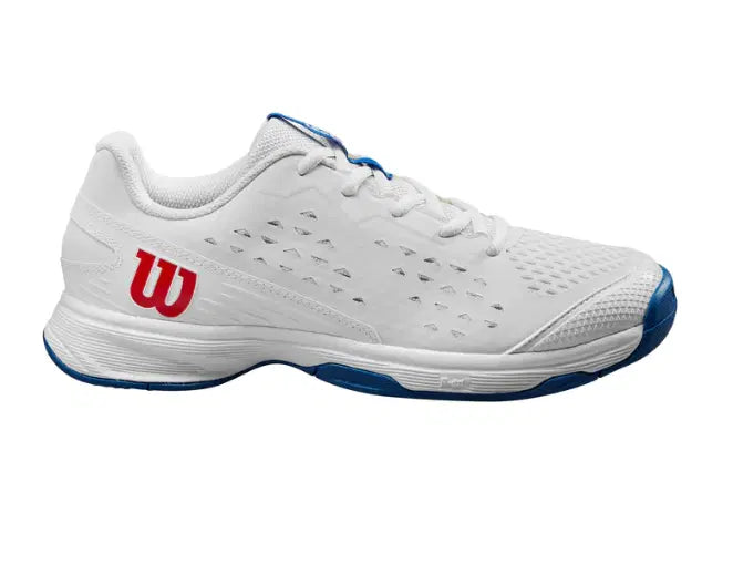 Wilson - Junior Rush Pro L White/Deja Vu Blue/Wilson Red
