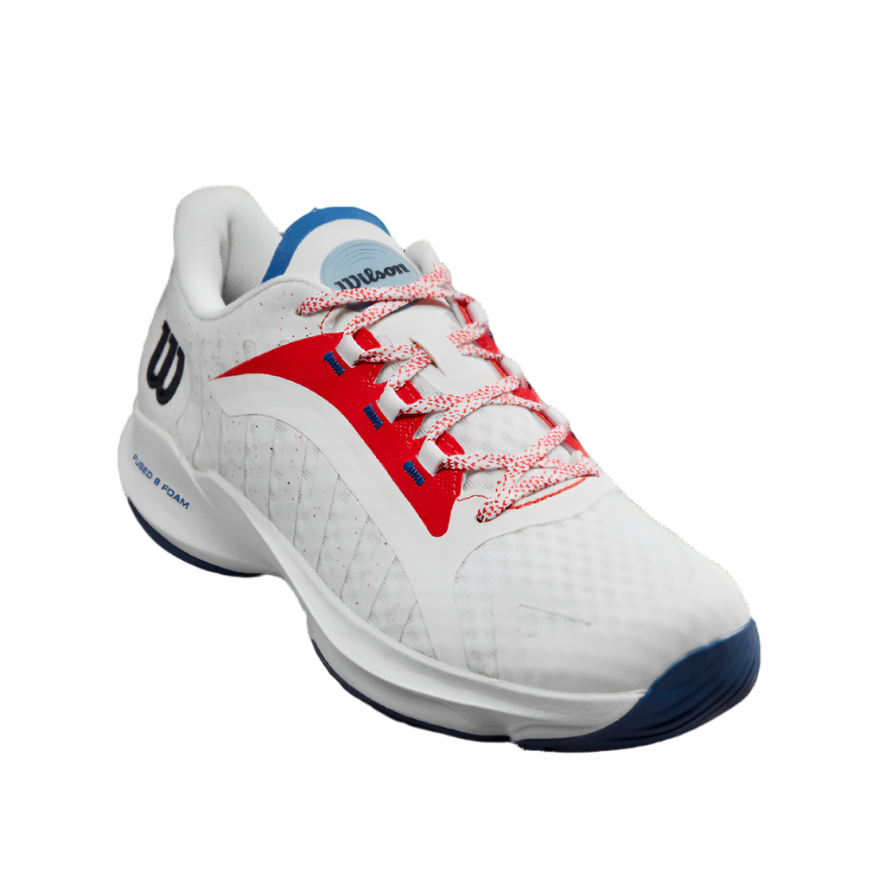 Wilson - Ladies Hurakn Pro White/Red/Deja Vu Blue