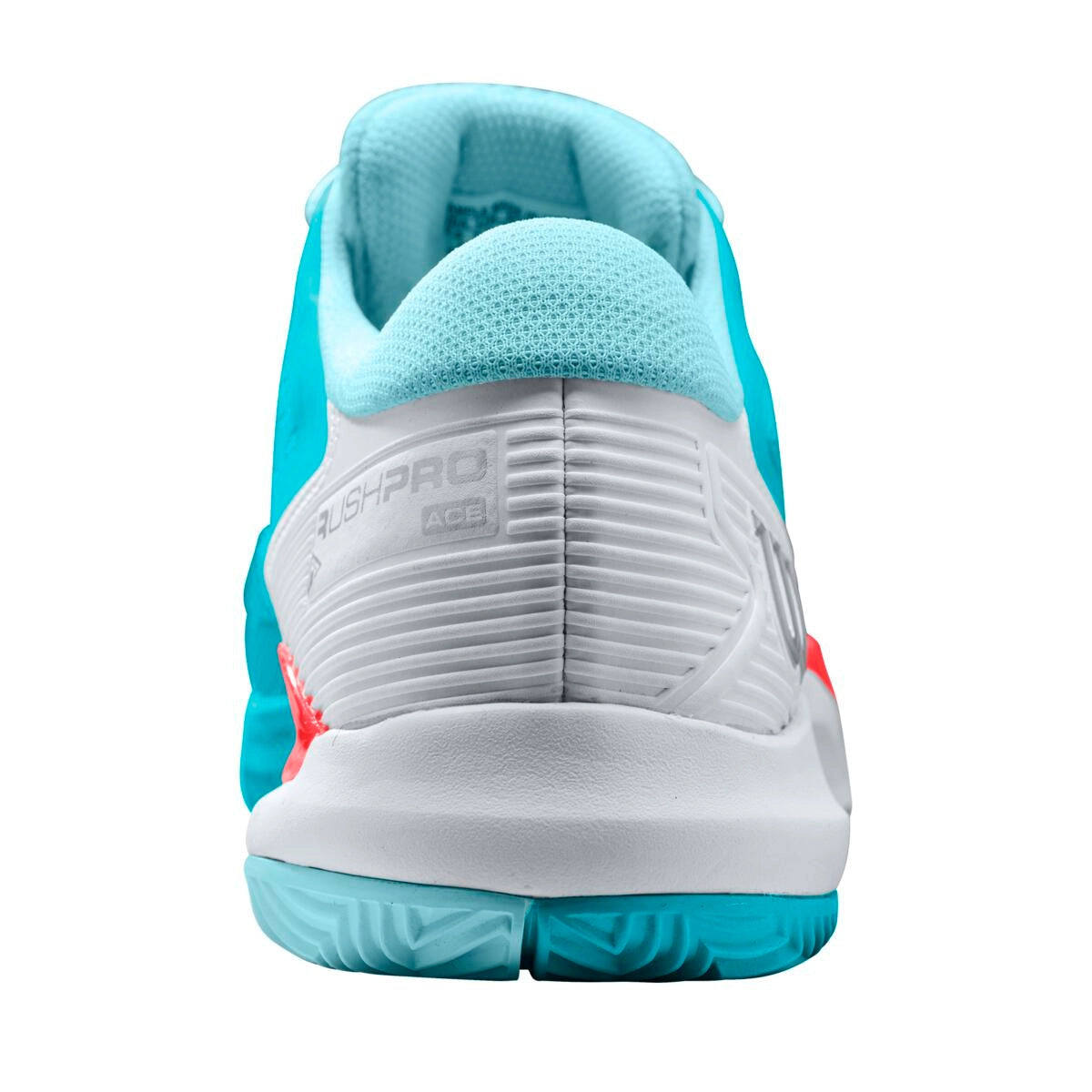 Wilson - Ladies Rush Pro Ace Clay Scuba Blue/White/Fiery Coral