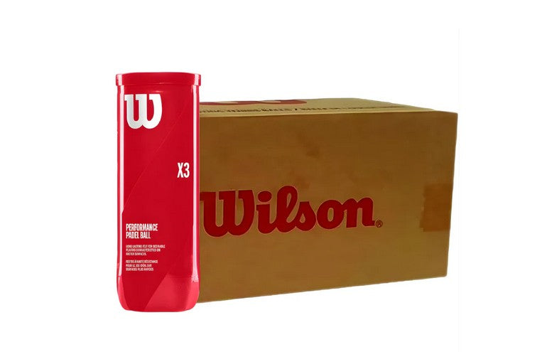 Wilson - Padel X3 3 Ball Can ( Both High and Low Altitude ) Case ( 24 Cans )