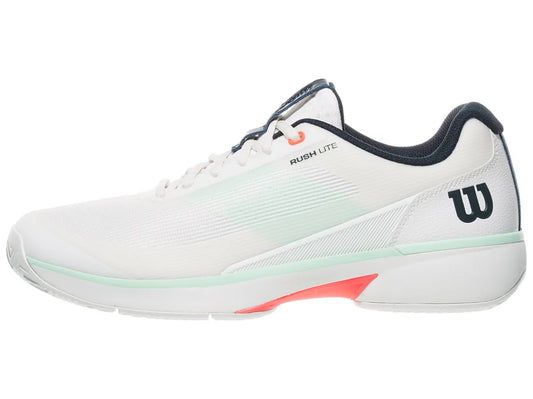 Wilson - Mens Rush Lite 5 White / Bay / Fiery Coral