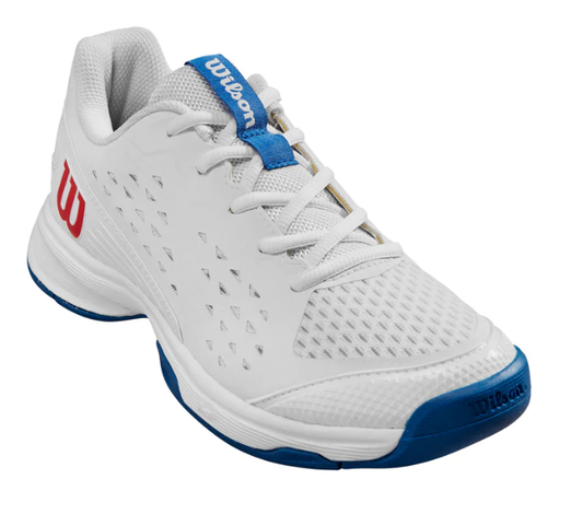 Wilson - Junior Rush Pro L White/Deja Vu Blue/Wilson Red