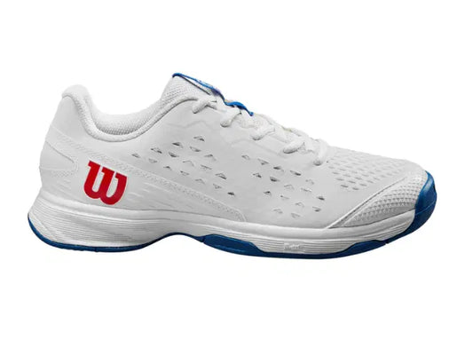 Wilson - Junior Rush Pro L White/Deja Vu Blue/Wilson Red