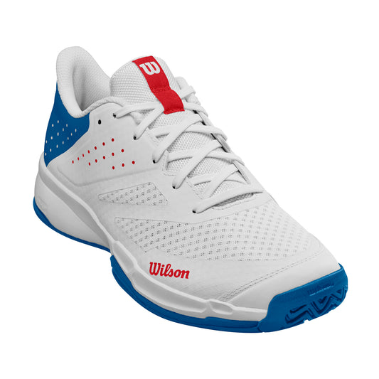 Wilson - Mens Kaos Stroke 2.0 White/Deja Vu Blue/Wilson Red