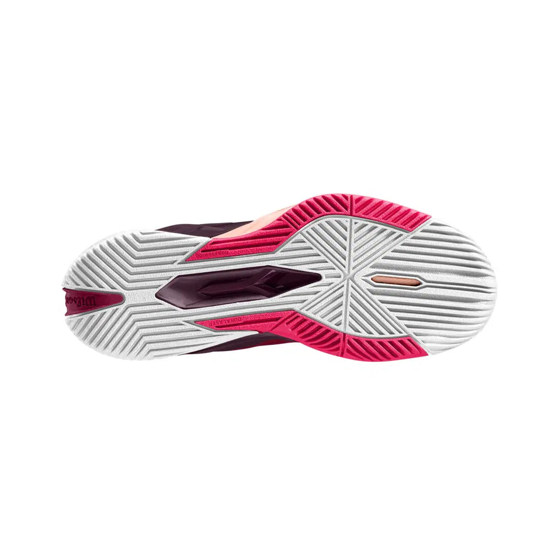 Wilson - Ladies Rush Pro 4.0 Beet Red/Wh/Tropical Peach