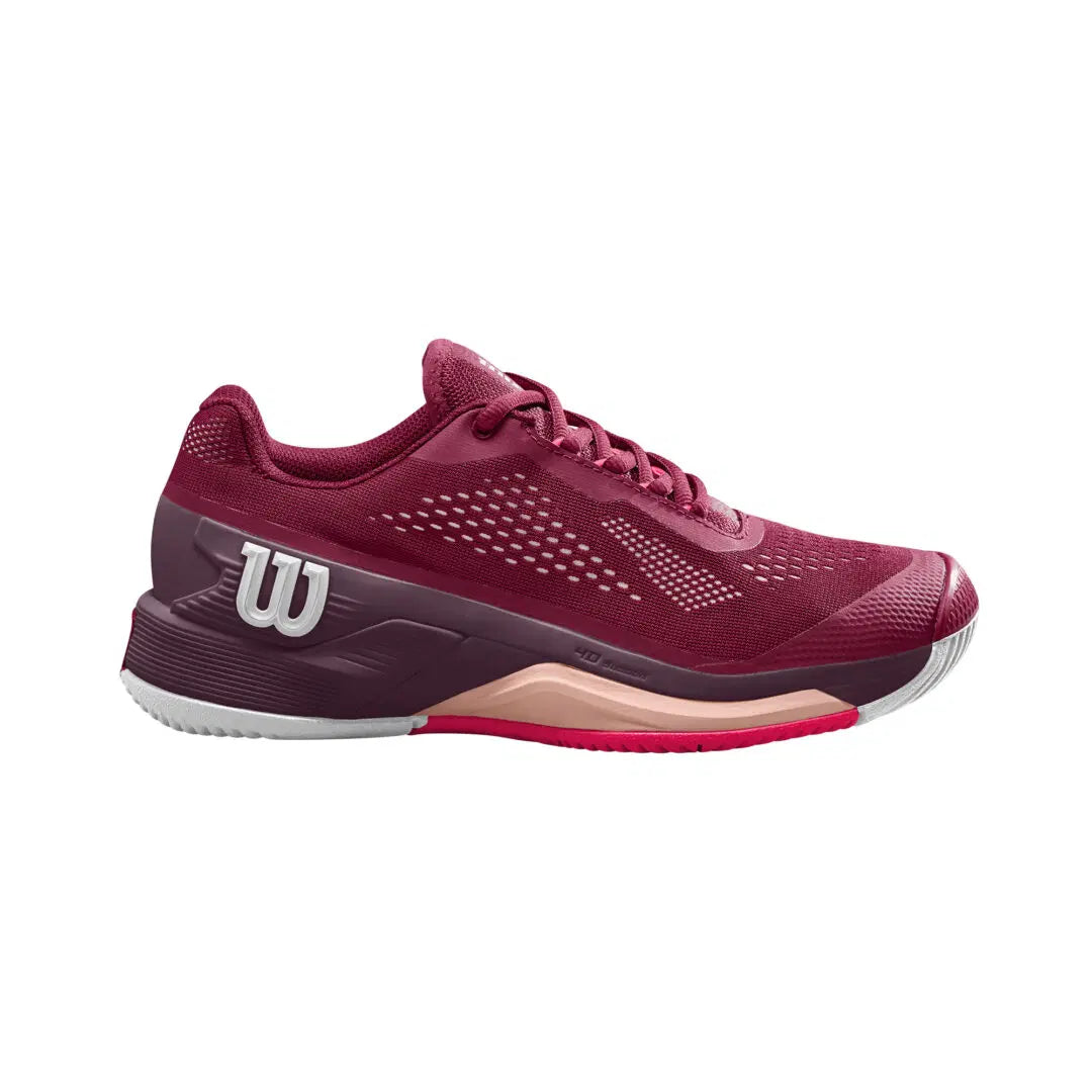 Wilson - Ladies Rush Pro 4.0 Beet Red/Wh/Tropical Peach