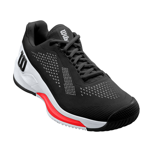 Wilson - Mens Rush Pro 4.0 Black/White/Poppy Red