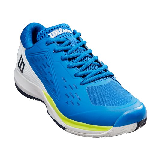 Wilson - Mens Rush Pro Ace Clay Lapis Blue/White/Safety Yellow