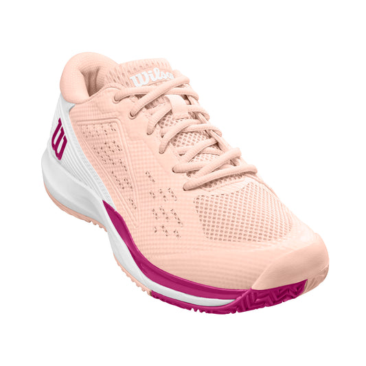 Wilson - Ladies Rush Pro Ace Scallop Shell/White/Baton Roug