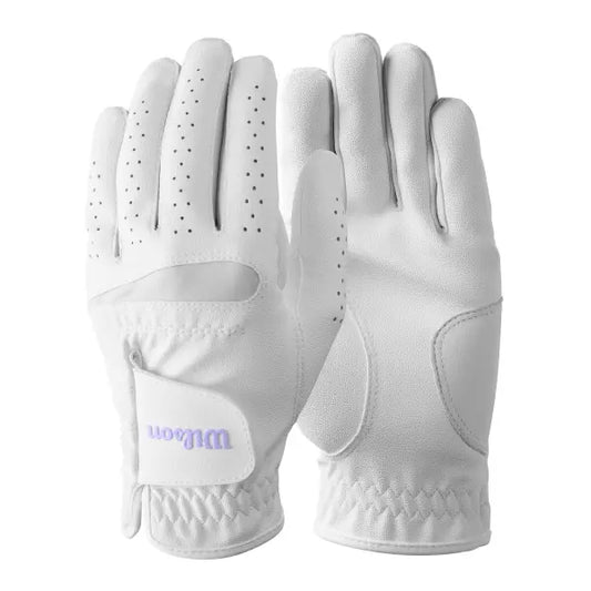 Wilson - Wilson Feel Plus Ladies Golf Glove White/Lilac