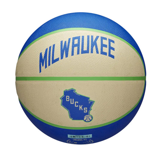 Wilson - NBA Team City Edition Mil Bucks Size 7