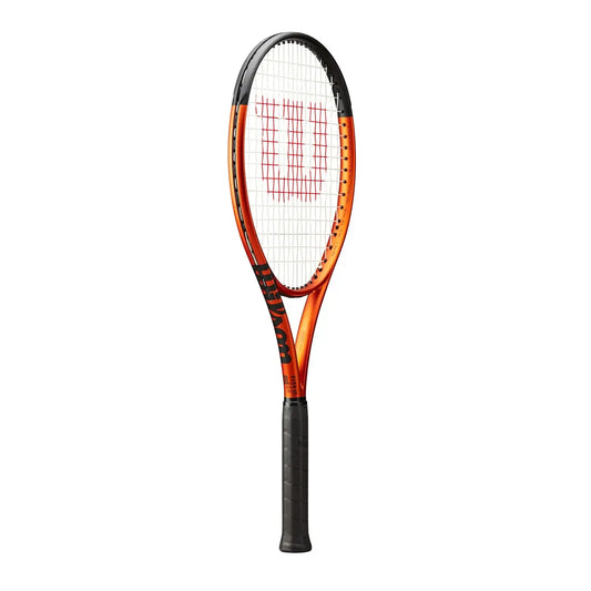 Wilson Burn 100 ULS V5.0 racket, lightweight design for power and maneuverability, unstrung, 18x16 string pattern.