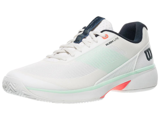 Wilson - Mens Rush Lite 5 White / Bay / Fiery Coral