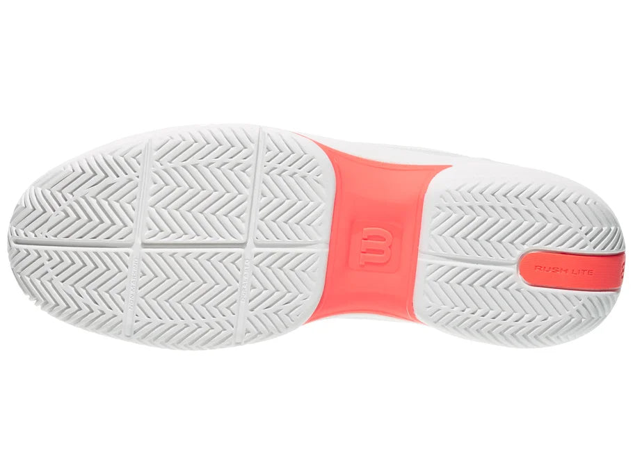Wilson - Mens Rush Lite 5 White / Bay / Fiery Coral