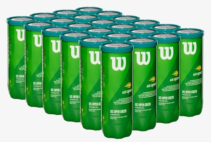 Wilson - Green Dot Balls Case ( 24 Cans )