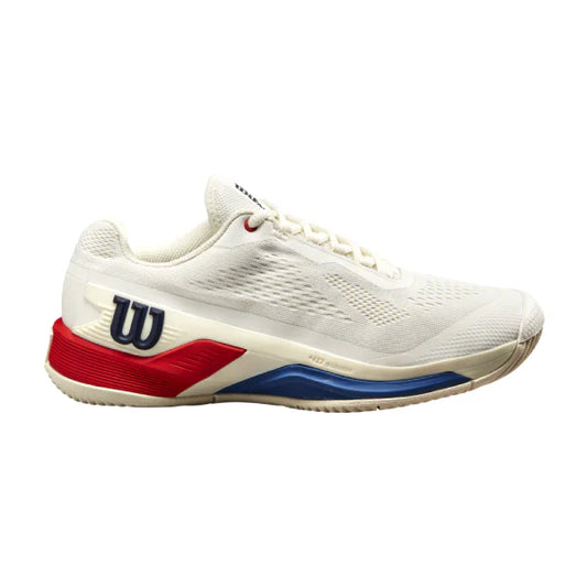 Wilson - Ladies Rush Pro 4.0 Snow White/Wilson Red/Deja Vu Blue