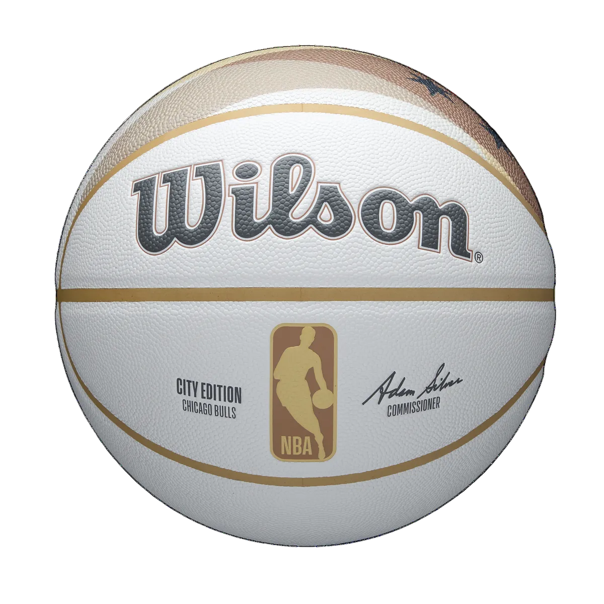 Wilson basketball with NBA logo on a white background