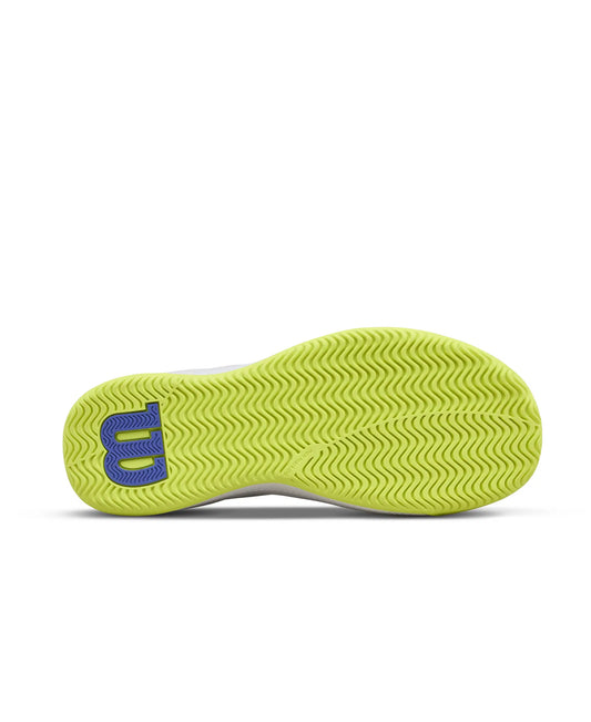 Wilson - Ladies Intrigue Lite White / Amparo Blue / Safety Yellow Tennis Shoe