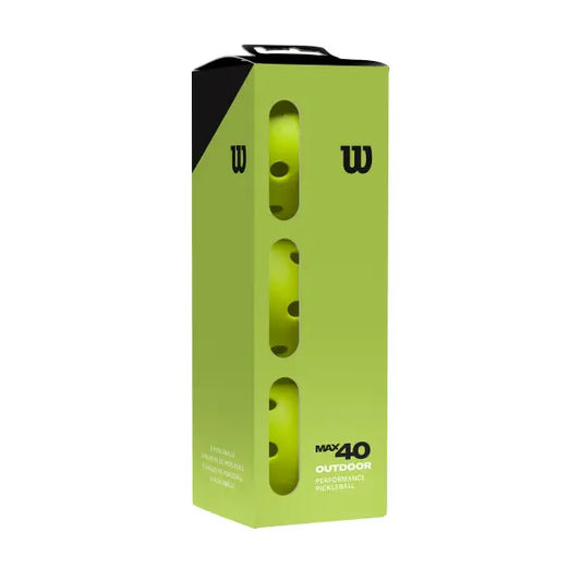 Wilson - Wilson Max 40 Outdoor Pickleball Green 3 Pack