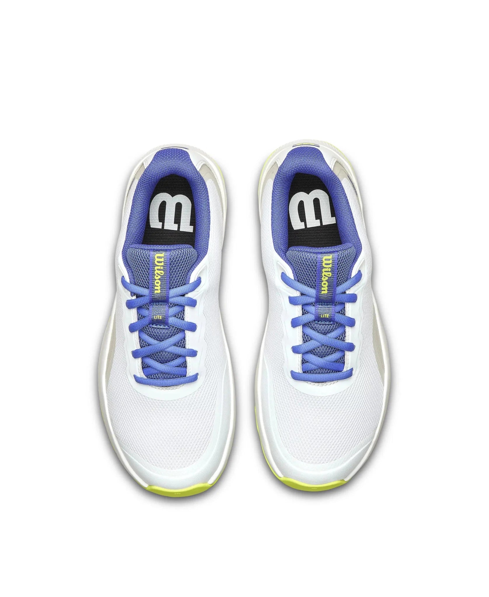 Wilson - Ladies Intrigue Lite White / Amparo Blue / Safety Yellow Tennis Shoe - Action Pro Sports