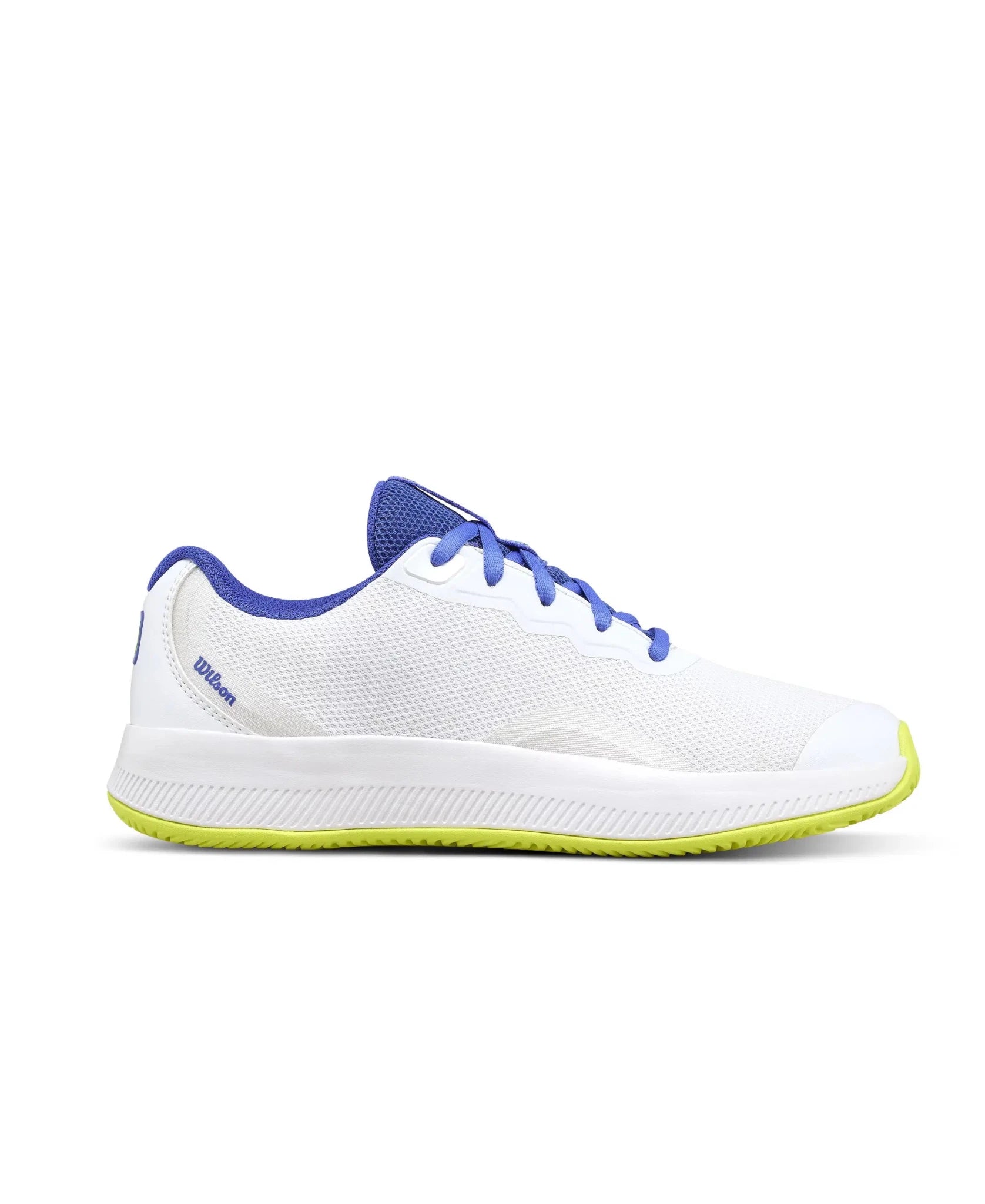Wilson - Ladies Intrigue Lite White / Amparo Blue / Safety Yellow Tennis Shoe - Action Pro Sports