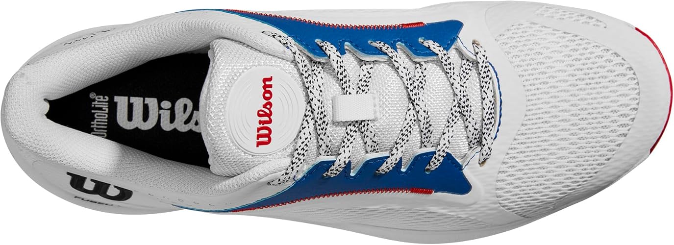 Wilson - Men'S Hurakn 2.0 Wht/Deja Vu Blue/Wilson Red - Action Pro Sports