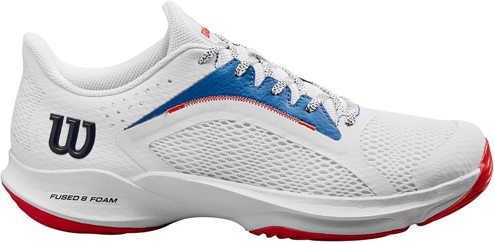 Wilson - Men'S Hurakn 2.0 Wht/Deja Vu Blue/Wilson Red - Action Pro Sports