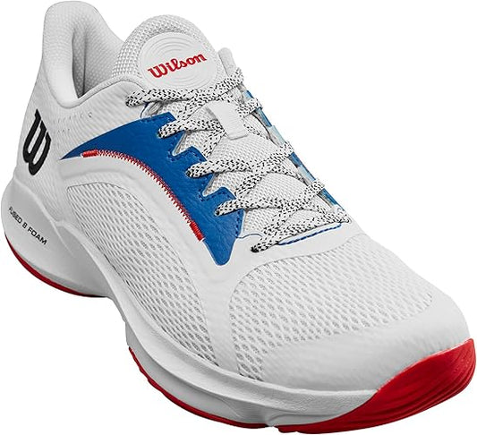 Wilson - Men'S Hurakn 2.0 Wht/Deja Vu Blue/Wilson Red - Action Pro Sports