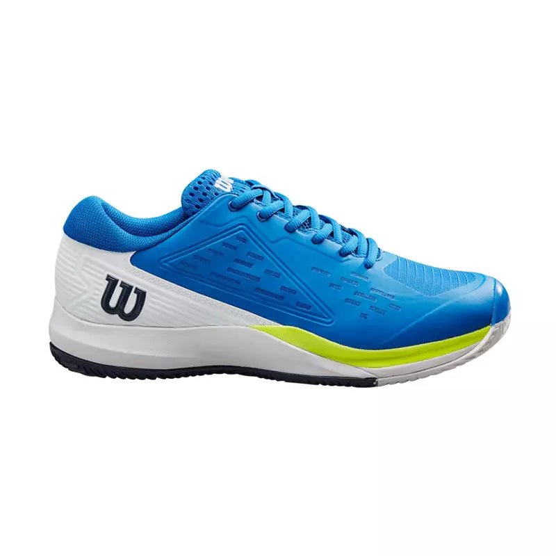 Wilson - Mens Rush Pro Ace Clay Lapis Blue/White/Safety Yellow - Action Pro Sports