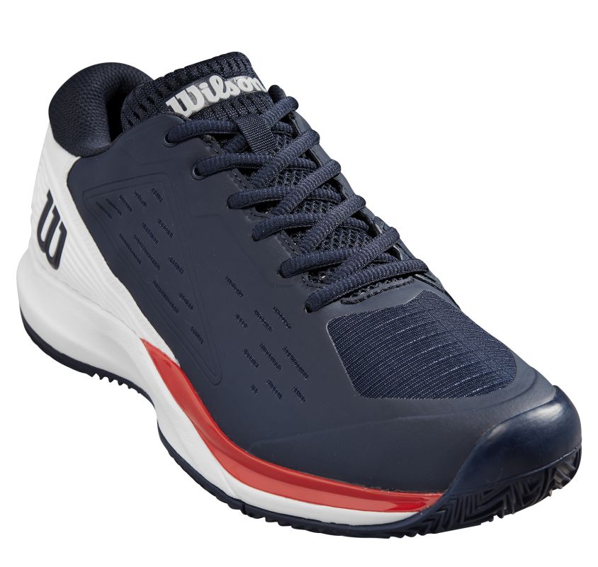 Wilson - Mens Rush Pro Ace Navy Blazer/White/Wilson Red - Action Pro Sports